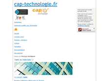 Tablet Screenshot of cap-technologie.fr